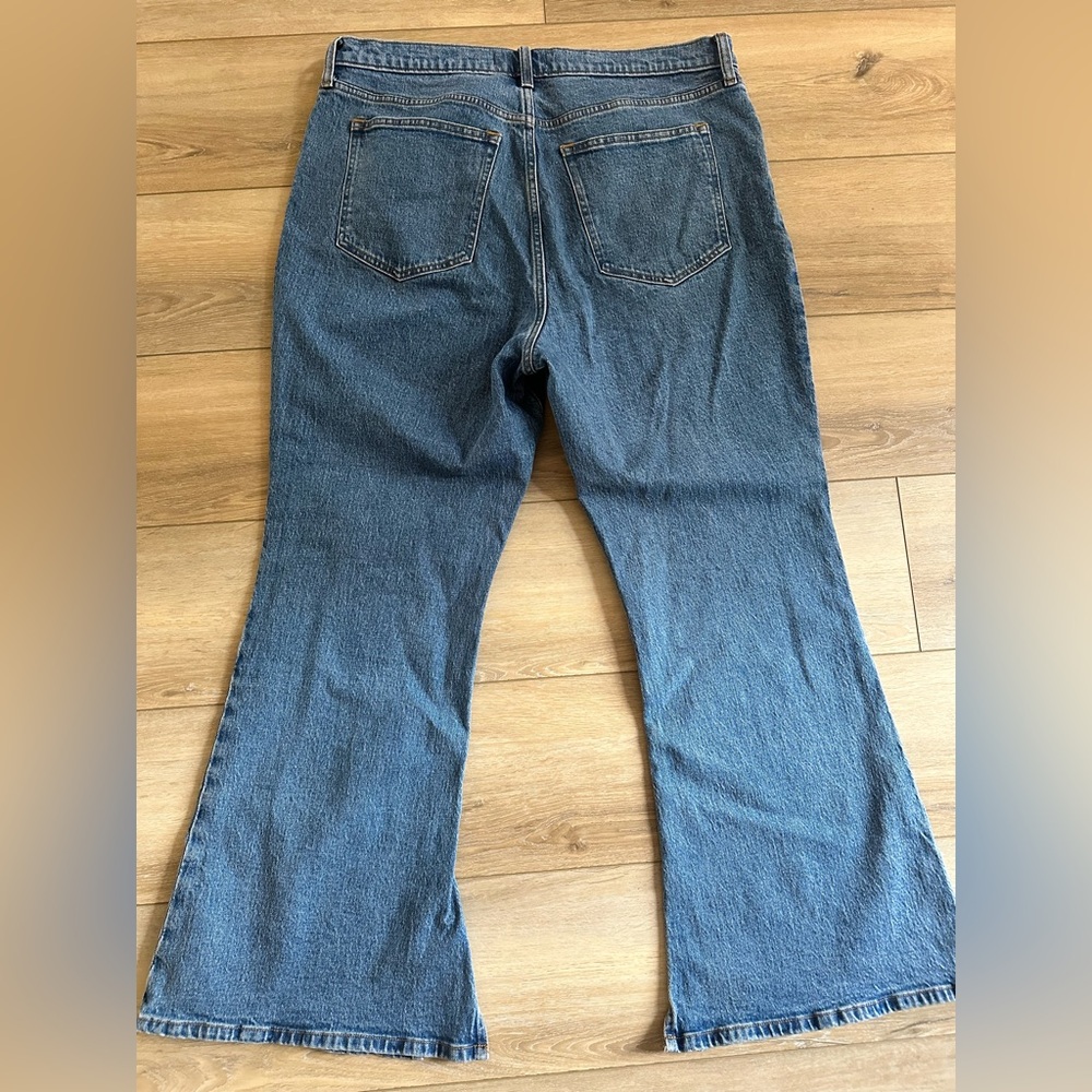 Abercrombie Vintage Flare High Rise Jeans Women Size 16/33 Short - Picture 5 of 9